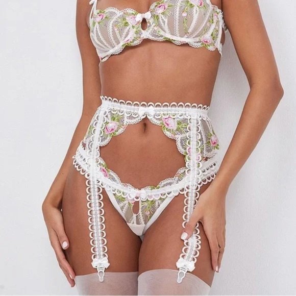 For Love And Lemons Other - For Love and Lemons Trellis Rose Garter Belt Size Small NWT (Garter only)